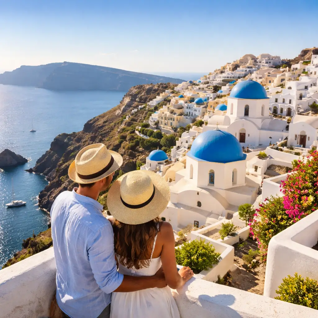 investir Grèce immobilier vue Santorin marché immobilier grec 2026