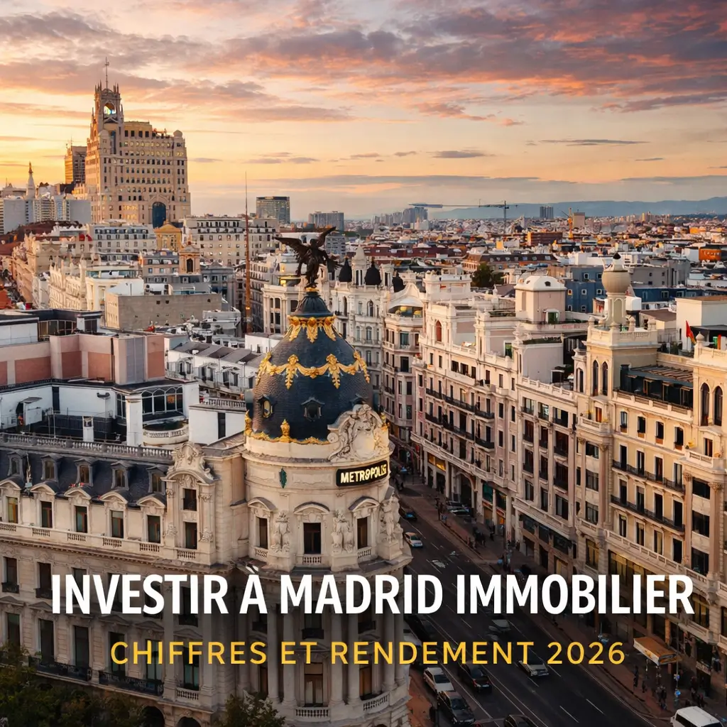 Investir Madrid immobilier : rendement réel et fiscalité 2026