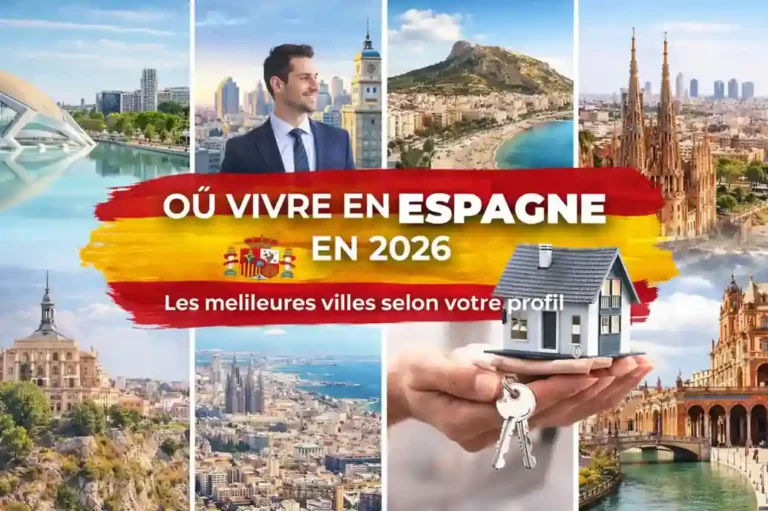 vivre en Espagne ville en 2026 illustration des principales villes comme Valence Madrid Barcelone Alicante et Séville selon le budget et la qualité de vie