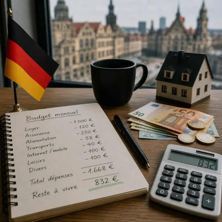 coût de la vie Allemagne budget mensuel réel avec loyers et dépenses détaillées