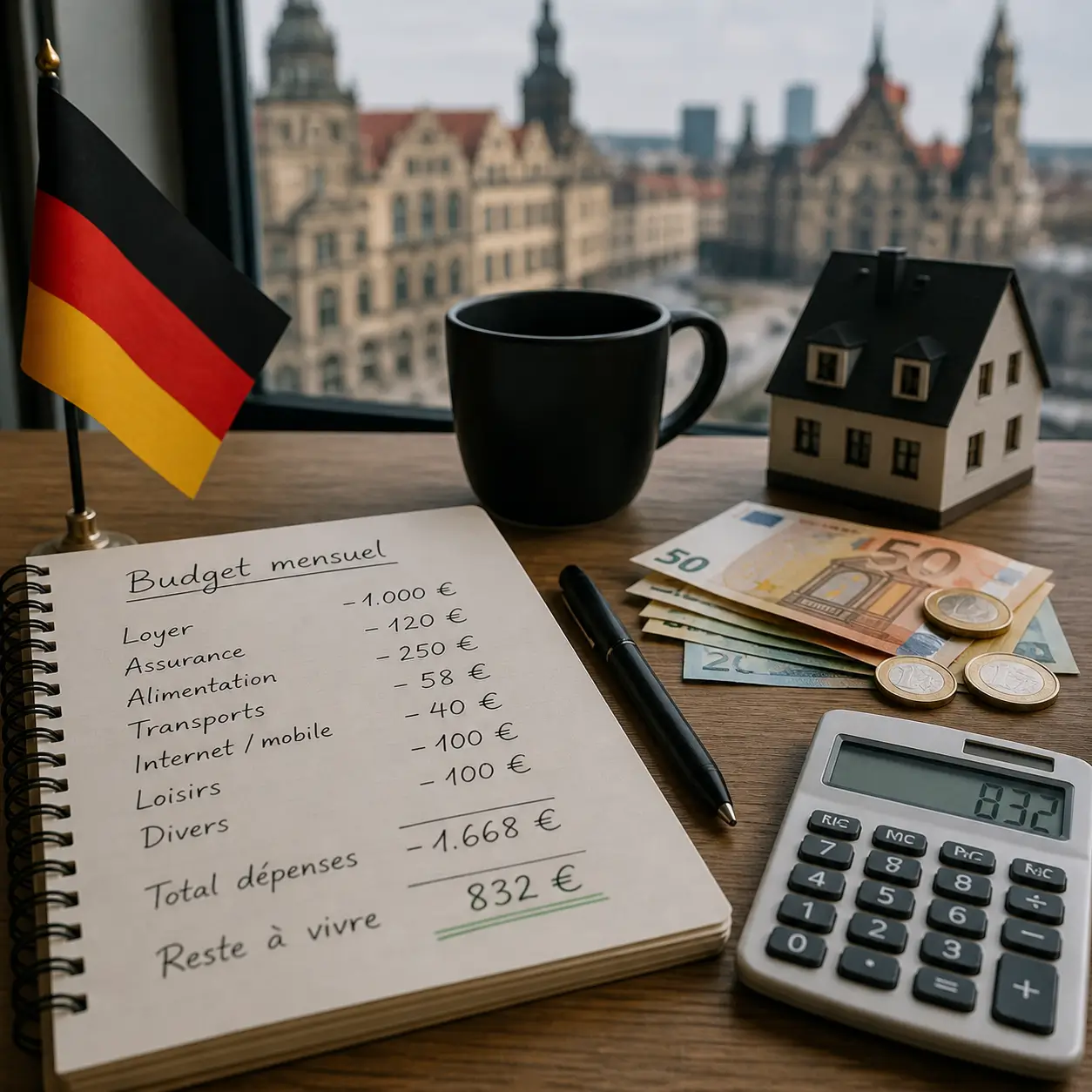 coût de la vie Allemagne budget mensuel réel avec loyers et dépenses détaillées