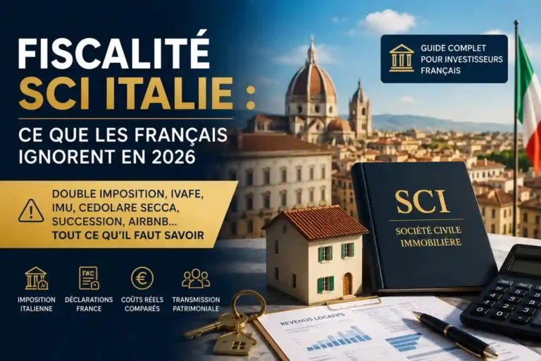 Fiscalité SCI Italie : double imposition et investissement immobilier en 2026