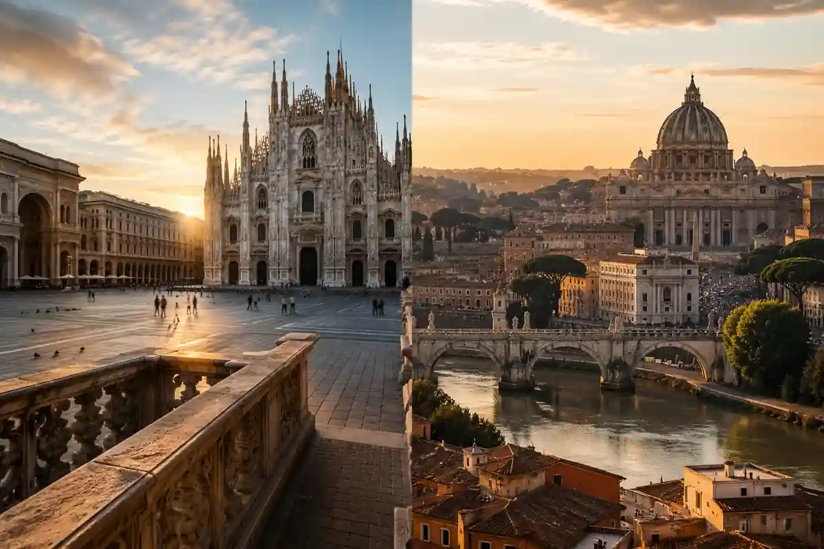 Rome vs Milan : comparaison réaliste entre immobilier, qualité de vie et investissement en Italie en 2026