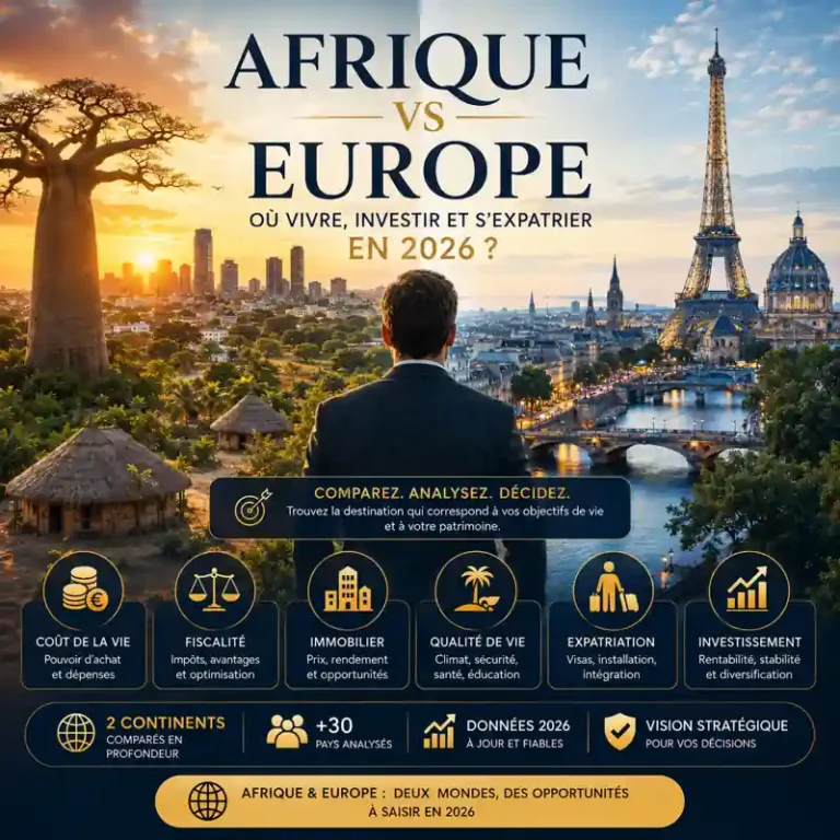Afrique vs Europe : où vivre, investir et s'expatrier en 2026 entre fiscalité, immobilier et qualité de vie