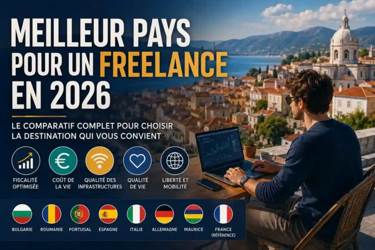 Meilleur pays pour un freelance en 2026 : comparatif des meilleures destinations européennes selon la fiscalité, le coût de la vie, la qualité de vie et les opportunités pour les travailleurs indépendants.