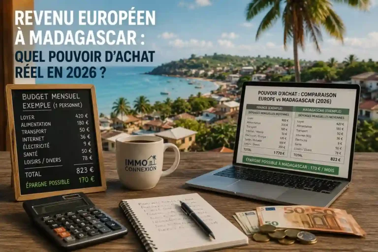 revenu européen Madagascar : comparaison du pouvoir d'achat réel entre l'Europe et Madagascar avec budget mensuel, épargne et coût de la vie en 2026