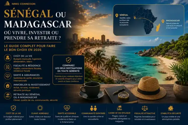 Sénégal ou Madagascar : comparatif 2026 pour vivre, investir ou prendre sa retraite