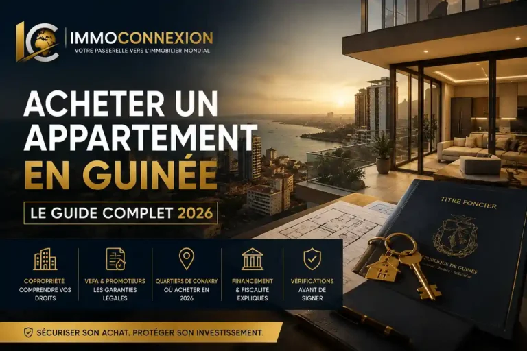 Acheter un appartement en Guinée : guide 2026 pour sécuriser son acquisition immobilière à Conakry
