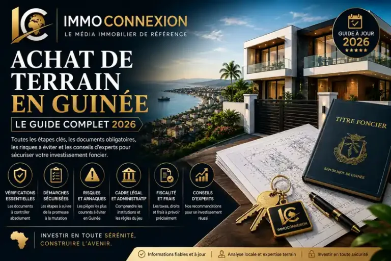 Acheter un terrain en Guinée : guide complet 2026 pour sécuriser son investissement foncier