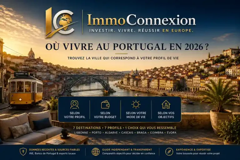 Où vivre au Portugal en 2026 : comparaison de Lisbonne, Porto, Algarve, Cascais, Braga, Coimbra et Évora selon votre profil