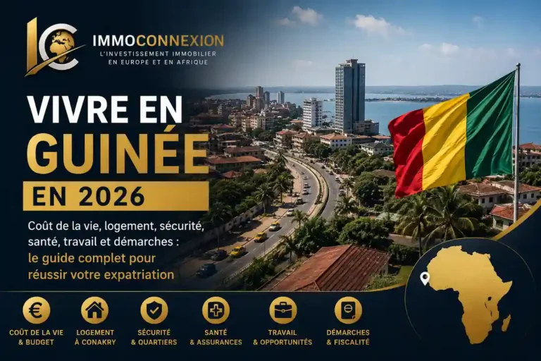 Vivre en Guinée en 2026 – guide ImmoConnexion sur l’expatriation, le logement, la sécurité et le coût de la vie