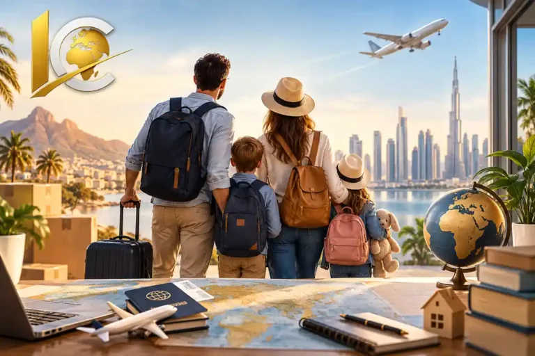 Expatriation en famille : parents et enfants préparant leur départ pour vivre à l'étranger