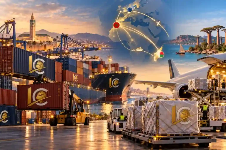 Déménager au Maroc avec conteneur maritime et fret aérien entre l’Europe, le Maroc et Madagascar