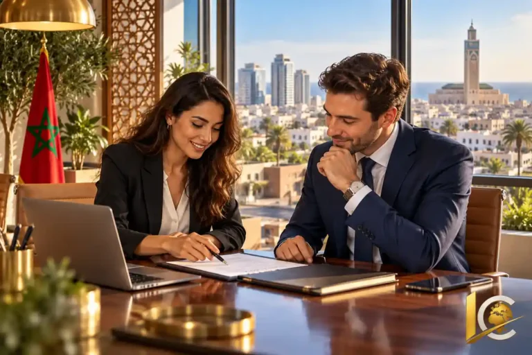 Travailler au Maroc en 2027 lors d’un échange professionnel autour d’un contrat de travail